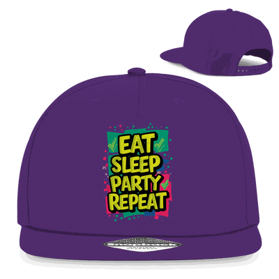 Snapback Rapper Cap - Eat Sleep Party Repead | Division420®