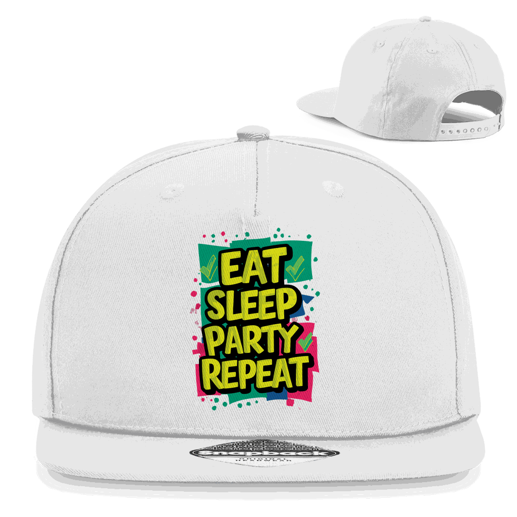 Snapback Rapper Cap - Eat Sleep Party Repead | Division420®