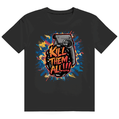 Herren Heavy Cotton T-Shirt Kill them all mit hochwertiger Baumwolle und modernem Tubular Fit