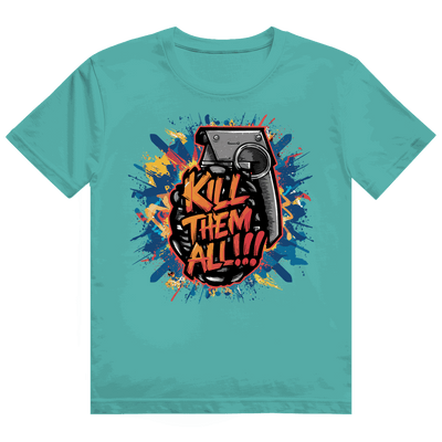 Herren Heavy Cotton T-Shirt - Kill them all | Division420®
