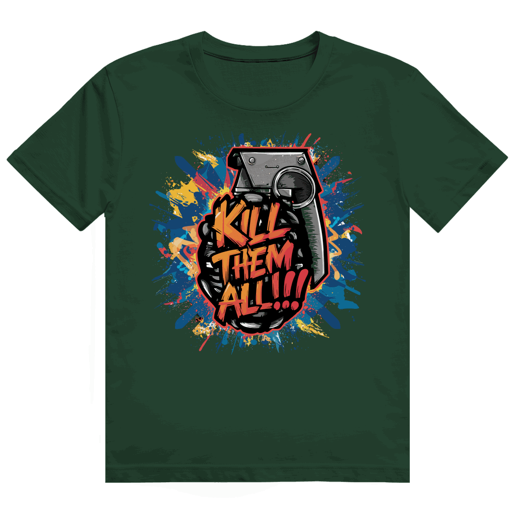 Herren Heavy Cotton T-Shirt - Kill them all | Division420®