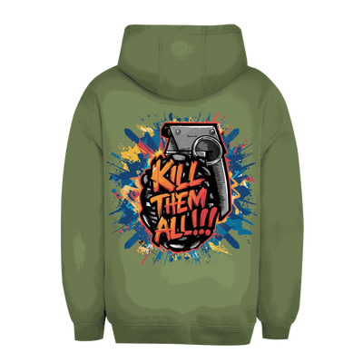 Unisex Oversize Hoodie - Kill them all | Division420®