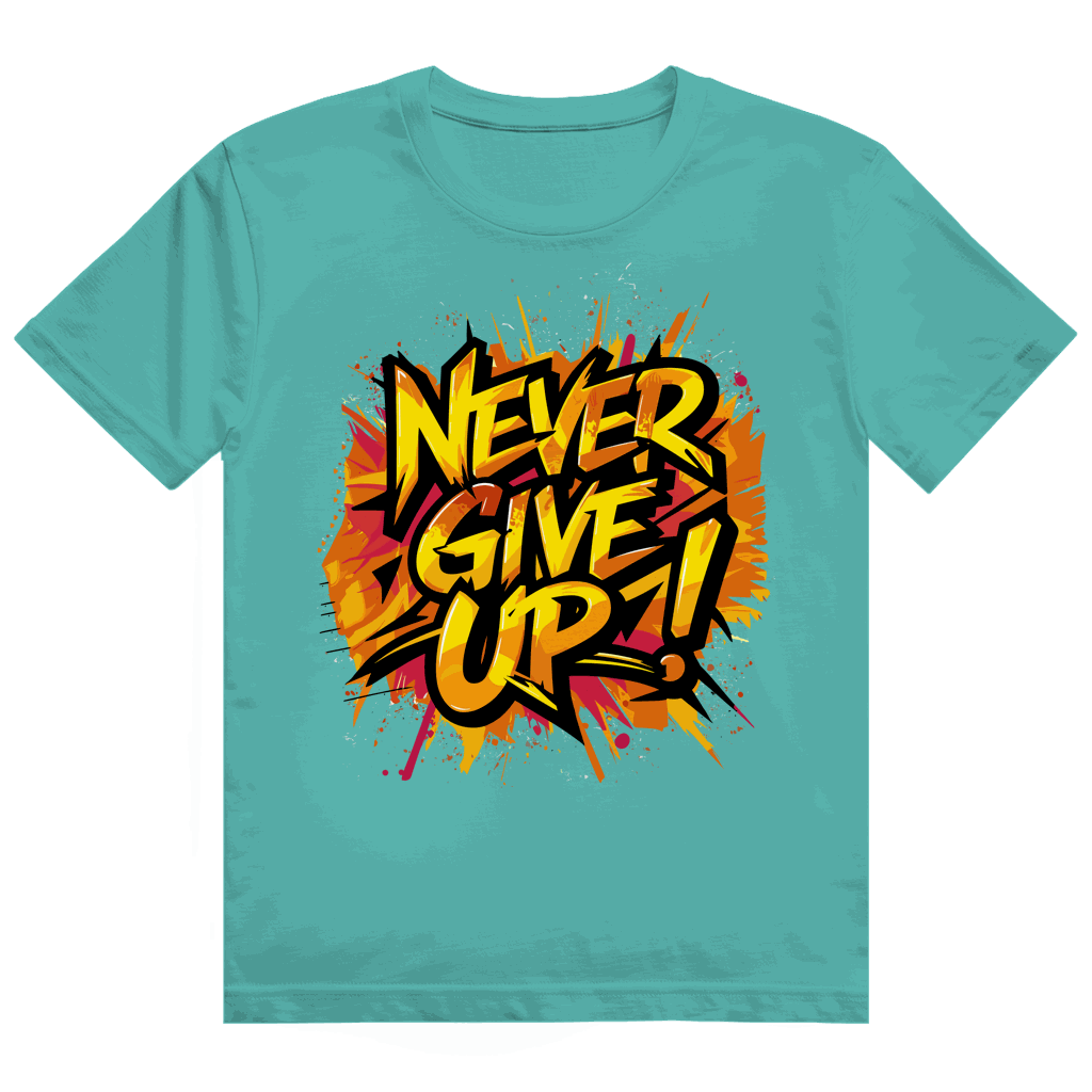Heavy Cotton T-Shirt - Never give up! | Division420®