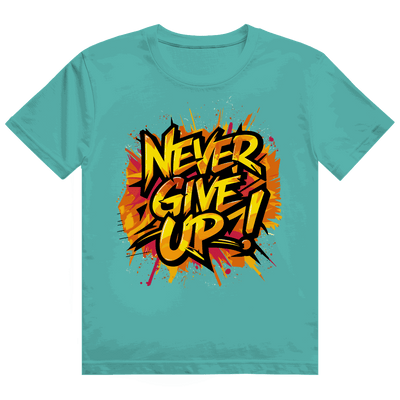 Heavy Cotton T-Shirt - Never give up! | Division420®
