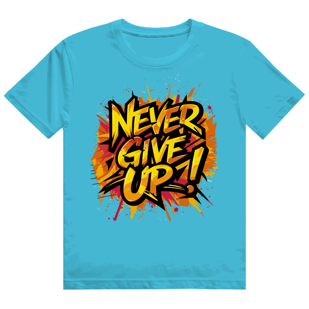 Heavy Cotton T-Shirt - Never give up! | Division420®