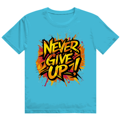 Heavy Cotton T-Shirt - Never give up! | Division420®