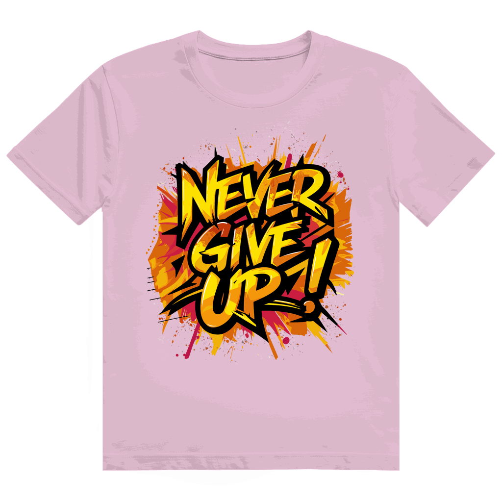 Heavy Cotton T-Shirt - Never give up! | Division420®
