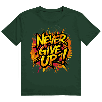 Heavy Cotton T-Shirt - Never give up! | Division420®