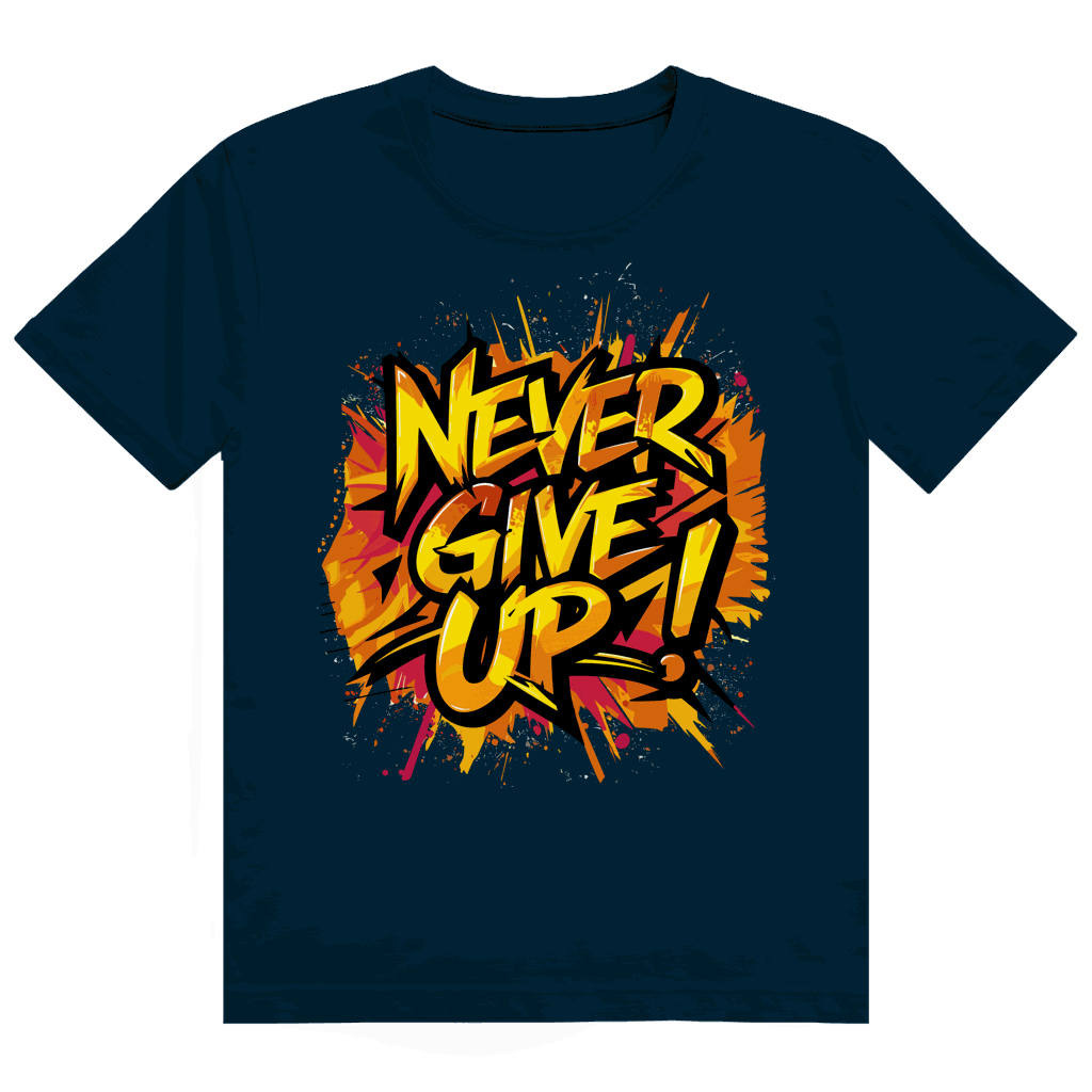 Heavy Cotton T-Shirt - Never give up! | Division420®
