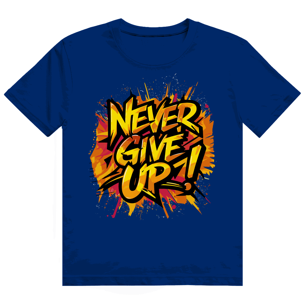 Heavy Cotton T-Shirt - Never give up! | Division420®