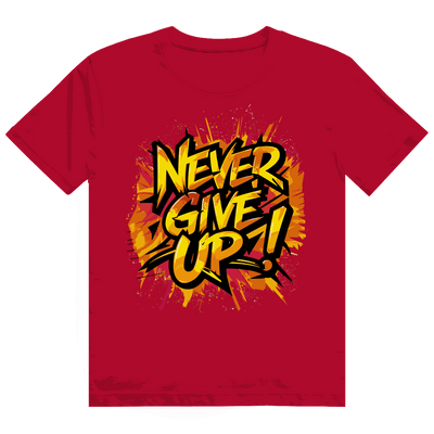 Heavy Cotton T-Shirt - Never give up! | Division420®