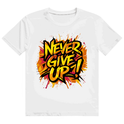 Heavy Cotton T-Shirt - Never give up! | Division420®
