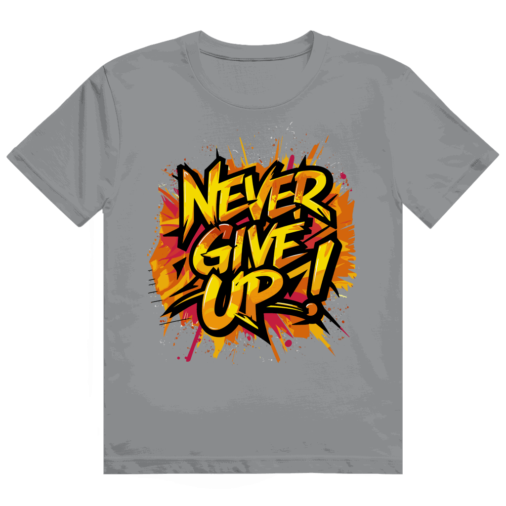 Heavy Cotton T-Shirt - Never give up! | Division420®