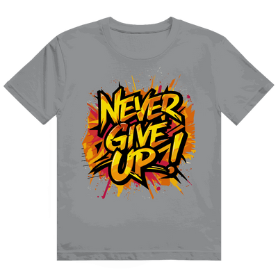 Heavy Cotton T-Shirt - Never give up! | Division420®
