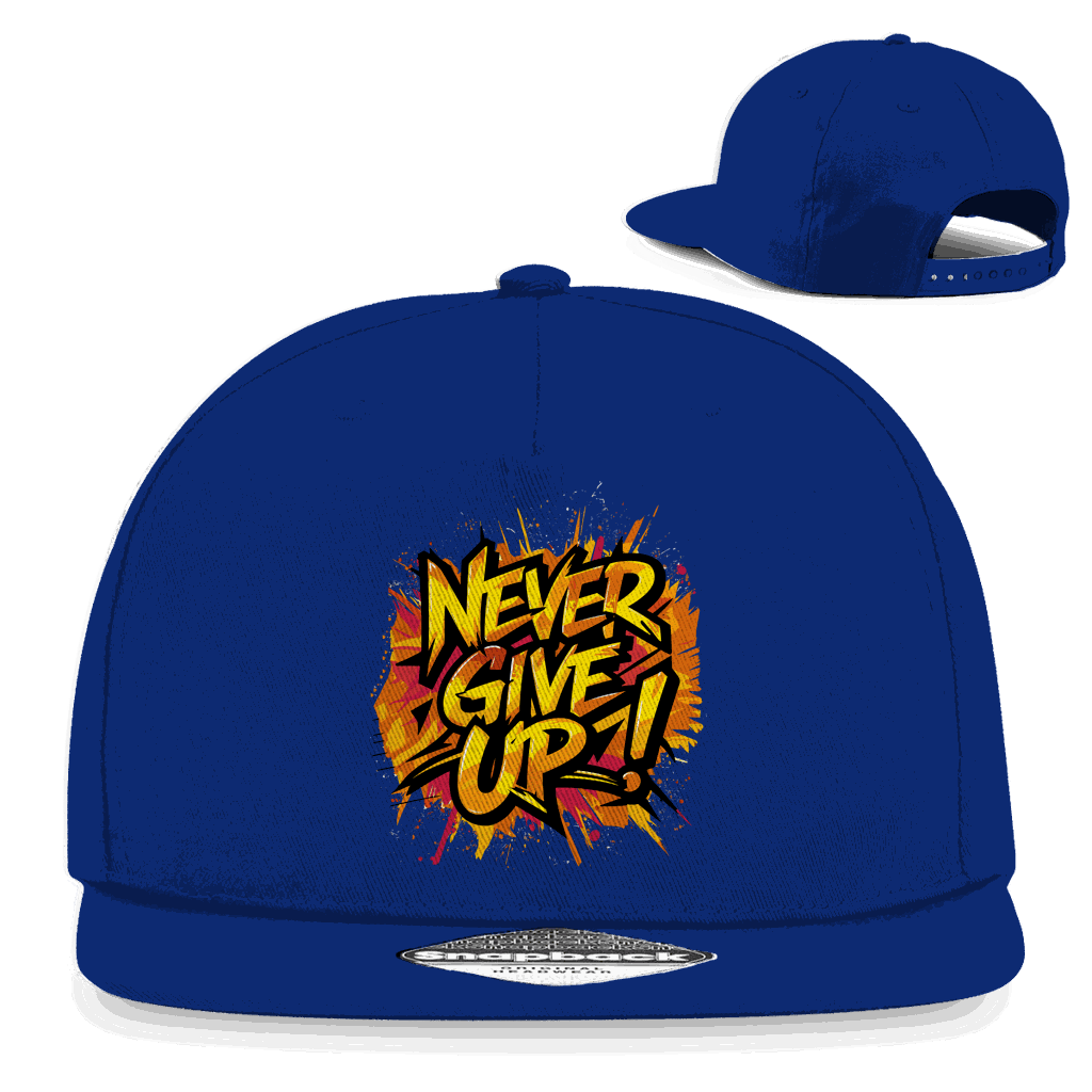 Snapback Rapper Cap - Never give up! | Division420®