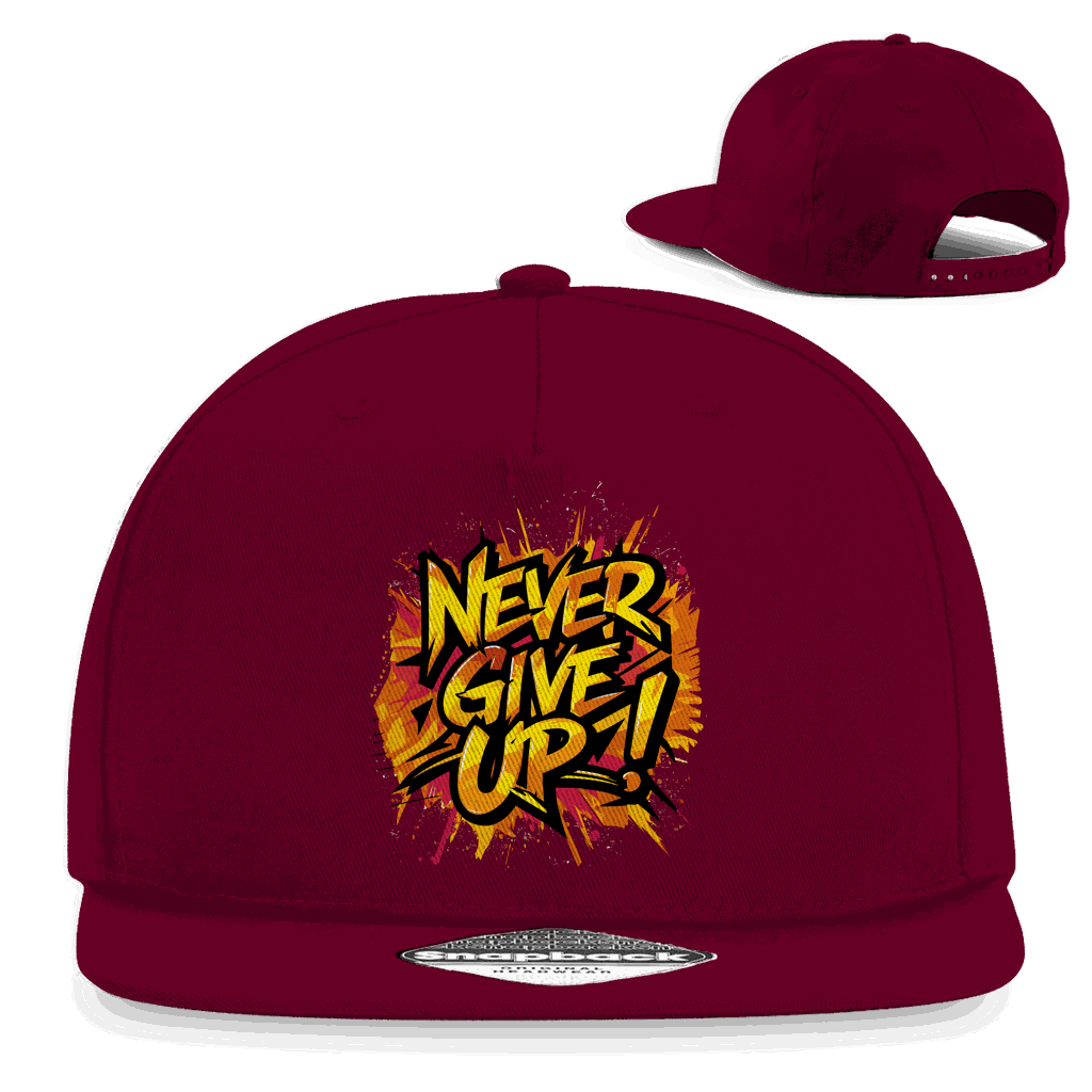 Snapback Rapper Cap - Never give up! | Division420®