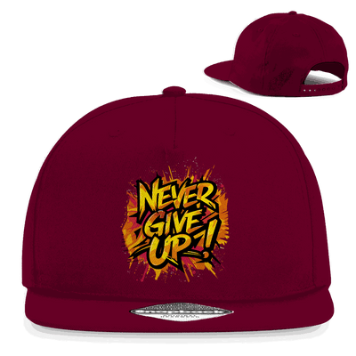 Snapback Rapper Cap - Never give up! | Division420®