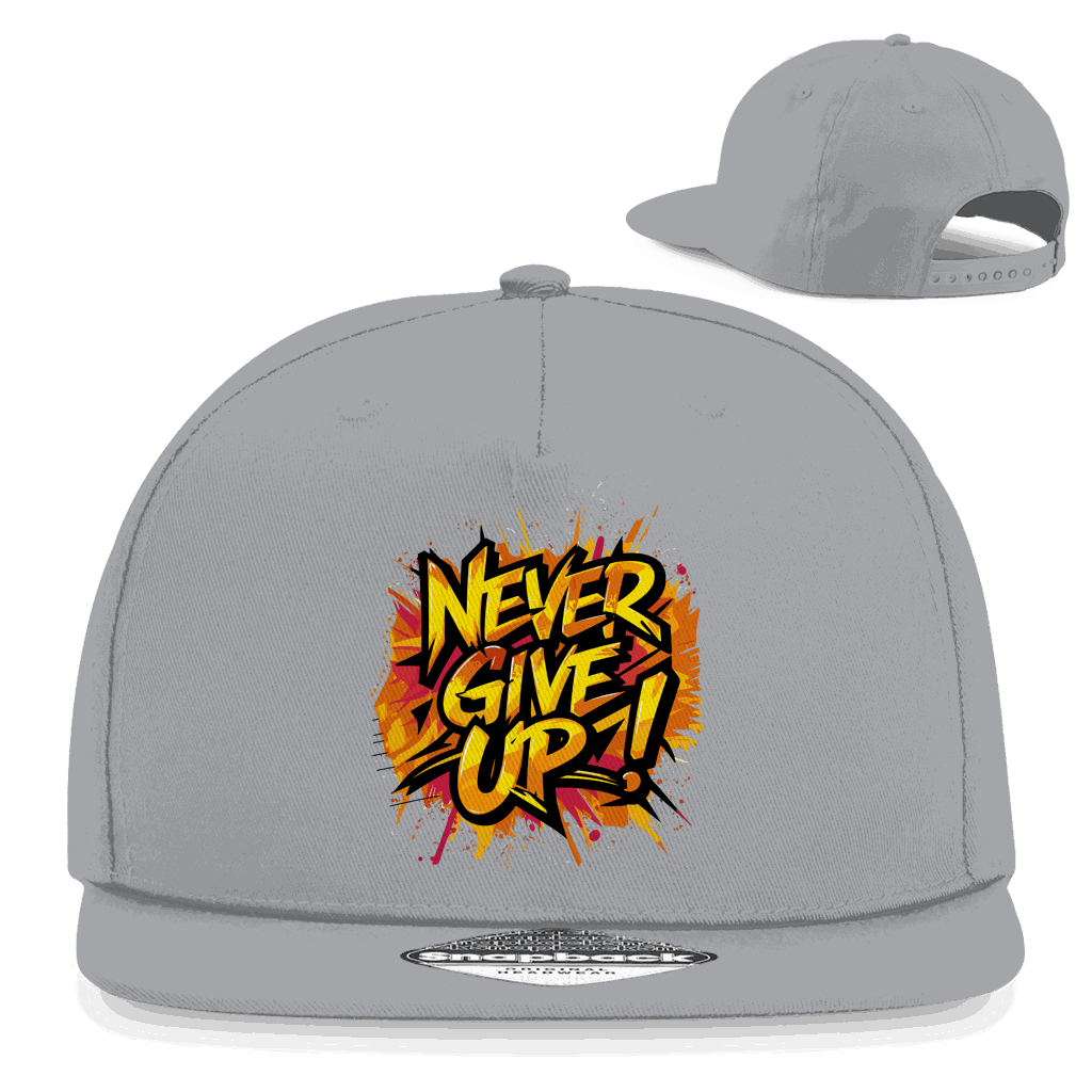 Snapback Rapper Cap - Never give up! | Division420®