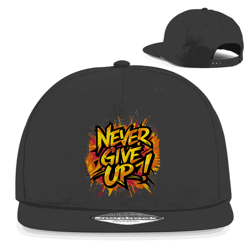 Snapback Rapper Cap - Never give up! | Division420®