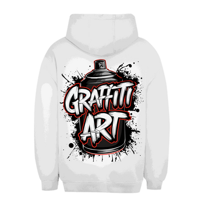 Unisex Oversize Hoodie mit Gaffiti Art Print und Kapuze von Division420