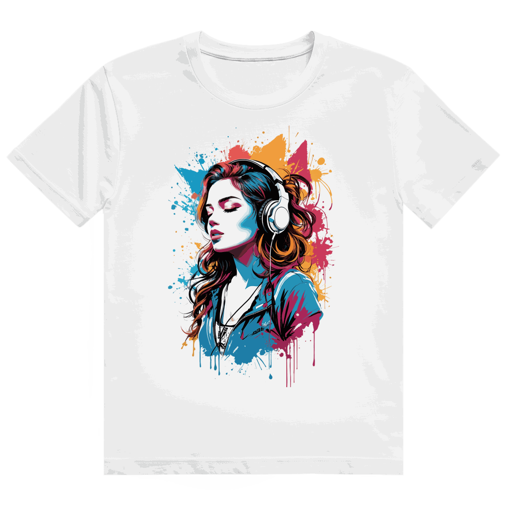 Division420 Heavy Cotton T-Shirt Beat Girl in modernem Tubular Fit aus 100% ringgesponnener Baumwolle