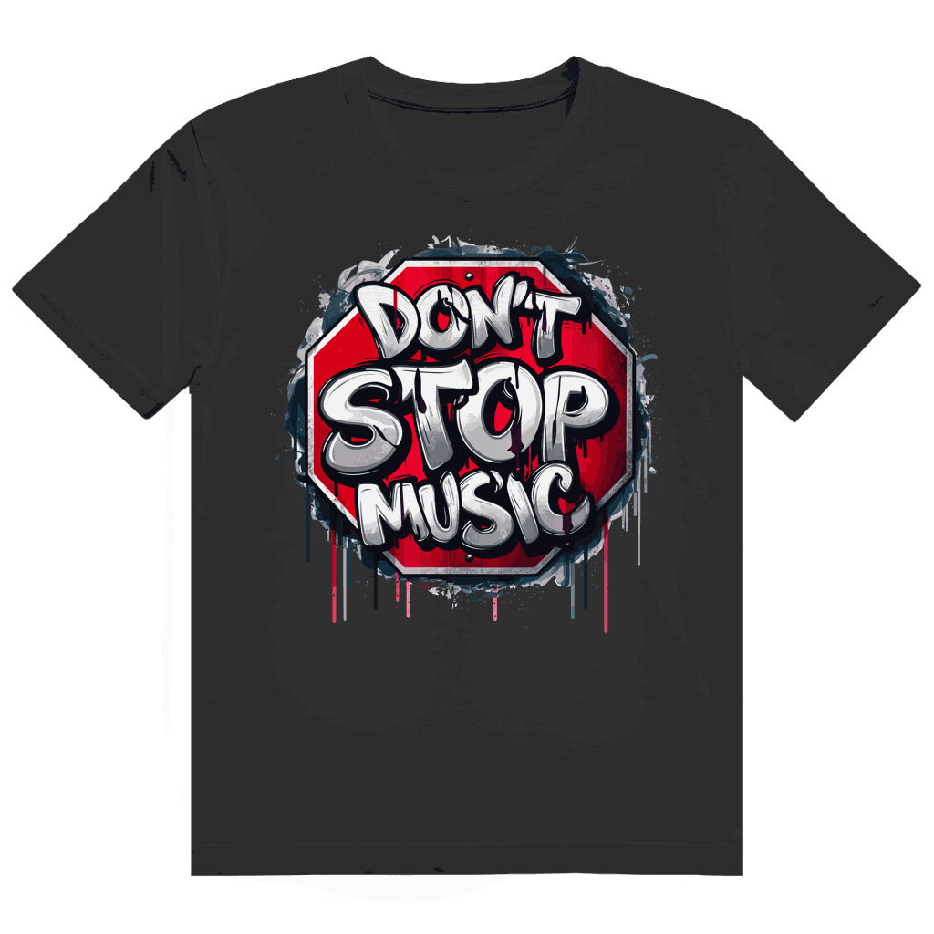 Heavy Cotton T-Shirt - Dont stop Music | Division420®