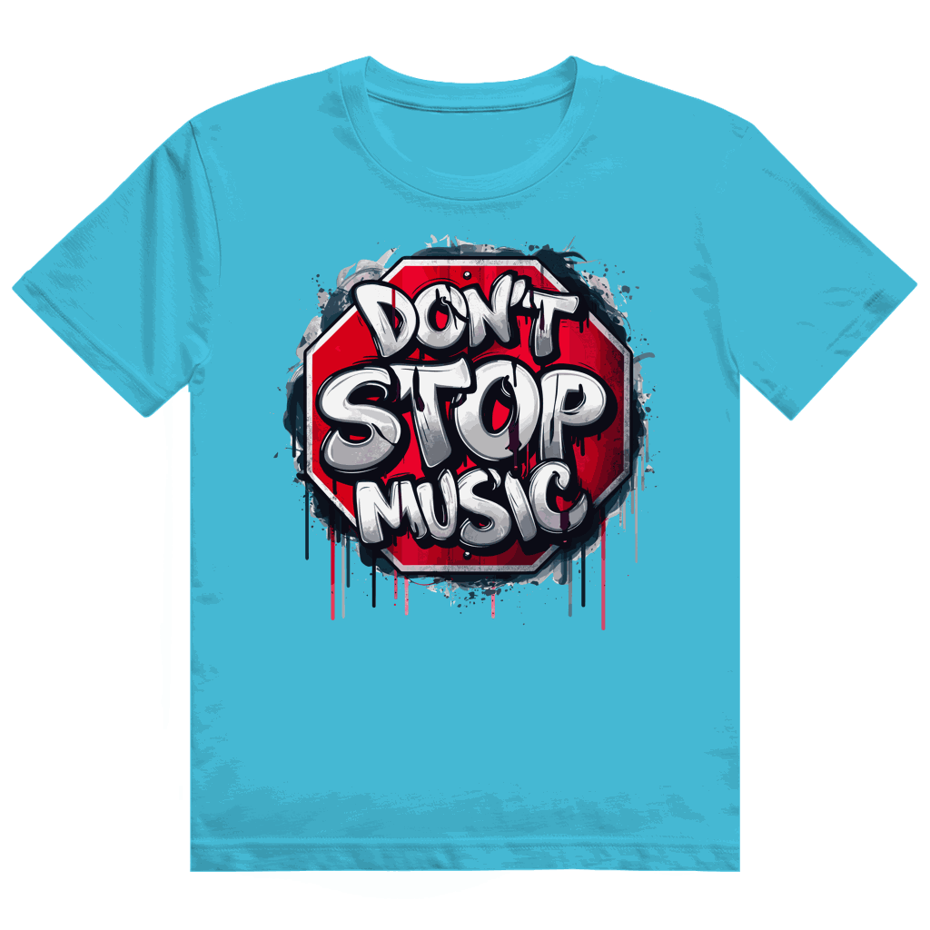 Heavy Cotton T-Shirt - Dont stop Music | Division420®