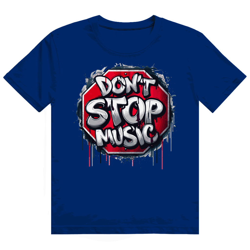 Heavy Cotton T-Shirt - Dont stop Music | Division420®