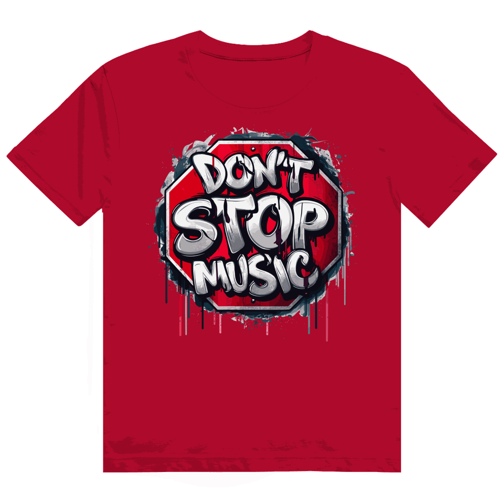 Heavy Cotton T-Shirt - Dont stop Music | Division420®