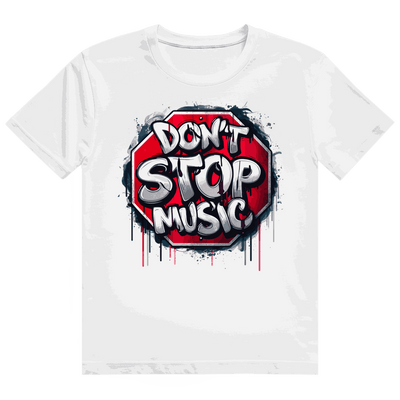 Division420 Heavy Cotton T-Shirt Dont stop Music in modernem Tubular Fit aus 100% ringgesponnener Baumwolle, langlebig und nachhaltig