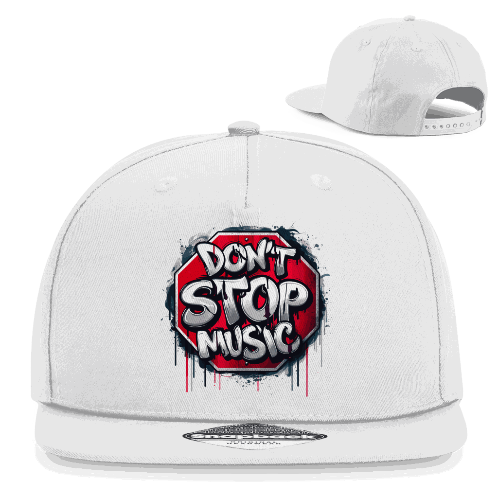 Division420 Snapback Rapper Cap mit flachem Schirm und retro Snapback-Verschluss in klassischem 5-Panel Design