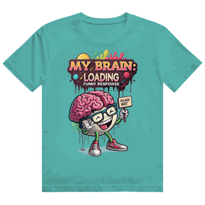 Heavy Cotton T-Shirt - My Brain loading | Division420®