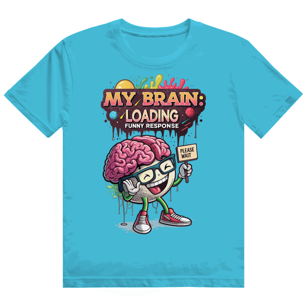 Größentabelle für Heavy Cotton T-Shirt von Division420 mit My Brain loading Design