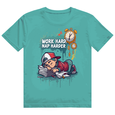 Heavy Cotton T-Shirt - Work hard, nap harder | Division420®