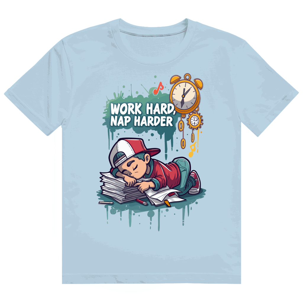 Heavy Cotton T-Shirt - Work hard, nap harder | Division420®