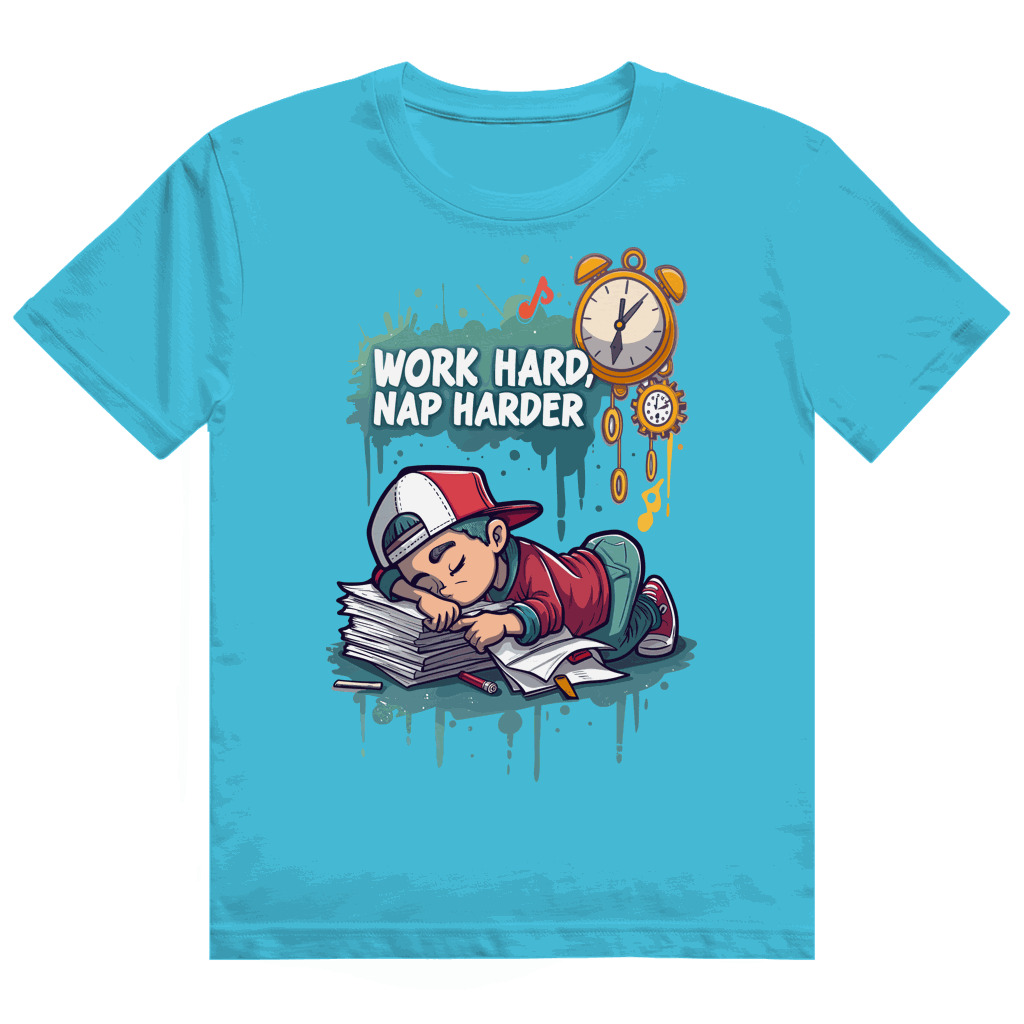 Heavy Cotton T-Shirt - Work hard, nap harder | Division420®