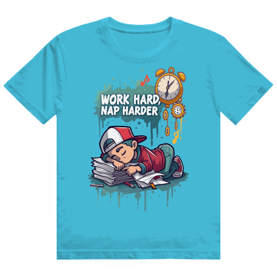 Heavy Cotton T-Shirt - Work hard, nap harder | Division420®
