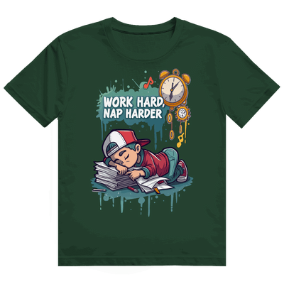 Heavy Cotton T-Shirt - Work hard, nap harder | Division420®