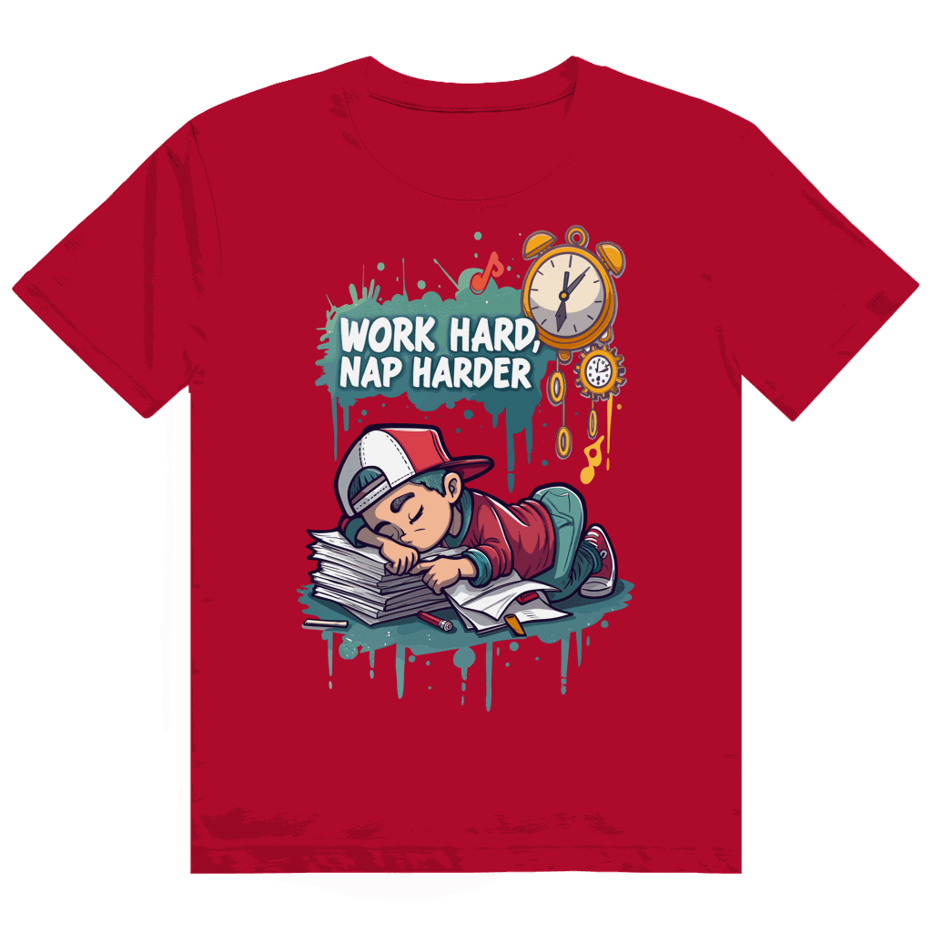 Heavy Cotton T-Shirt - Work hard, nap harder | Division420®
