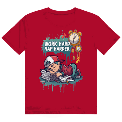 Heavy Cotton T-Shirt - Work hard, nap harder | Division420®
