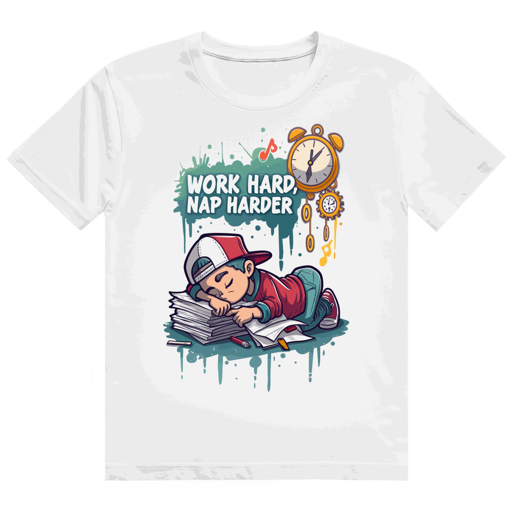 Heavy Cotton T-Shirt - Work hard, nap harder | Division420®