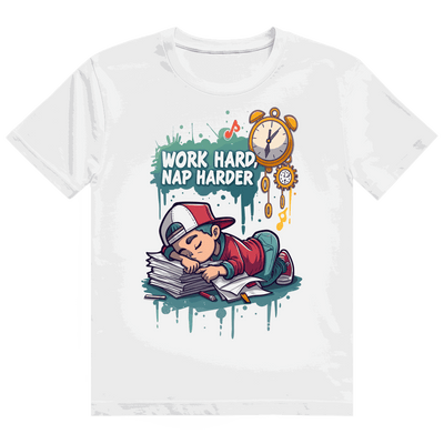 Heavy Cotton T-Shirt - Work hard, nap harder | Division420®