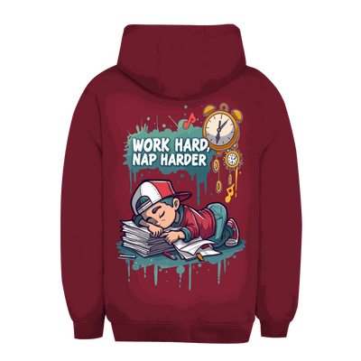 Unisex Oversize Hoodie - Work hard, nap harder | Division420®