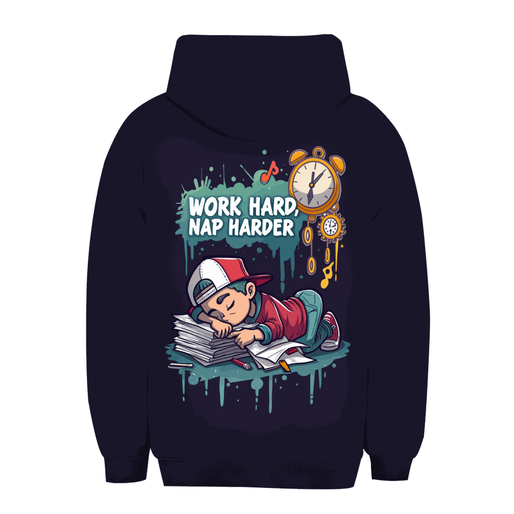 Unisex Oversize Hoodie - Work hard, nap harder | Division420®
