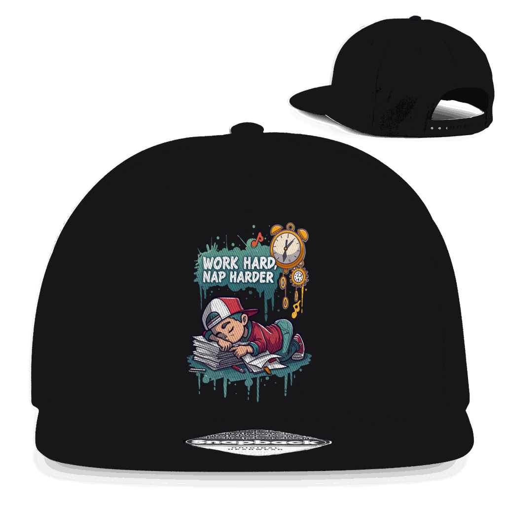 Snapback Rapper Cap - Work hard, nap harder | Division420®