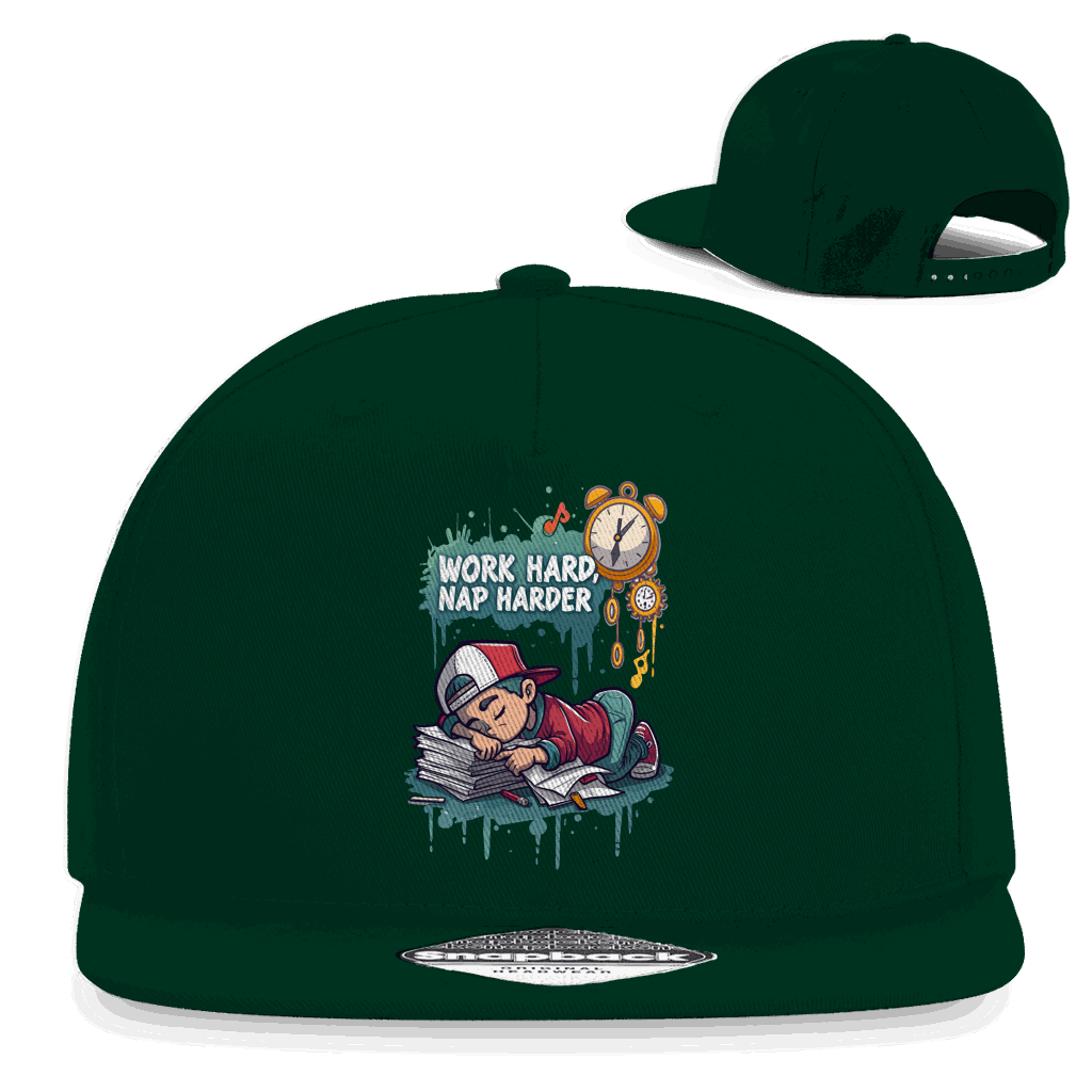 Snapback Rapper Cap - Work hard, nap harder | Division420®