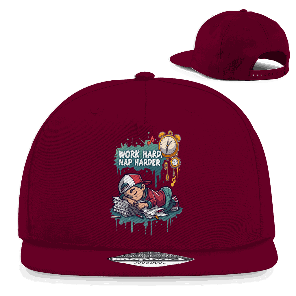 Snapback Rapper Cap - Work hard, nap harder | Division420®