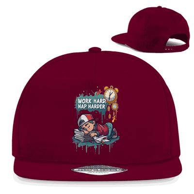 Snapback Rapper Cap - Work hard, nap harder | Division420®