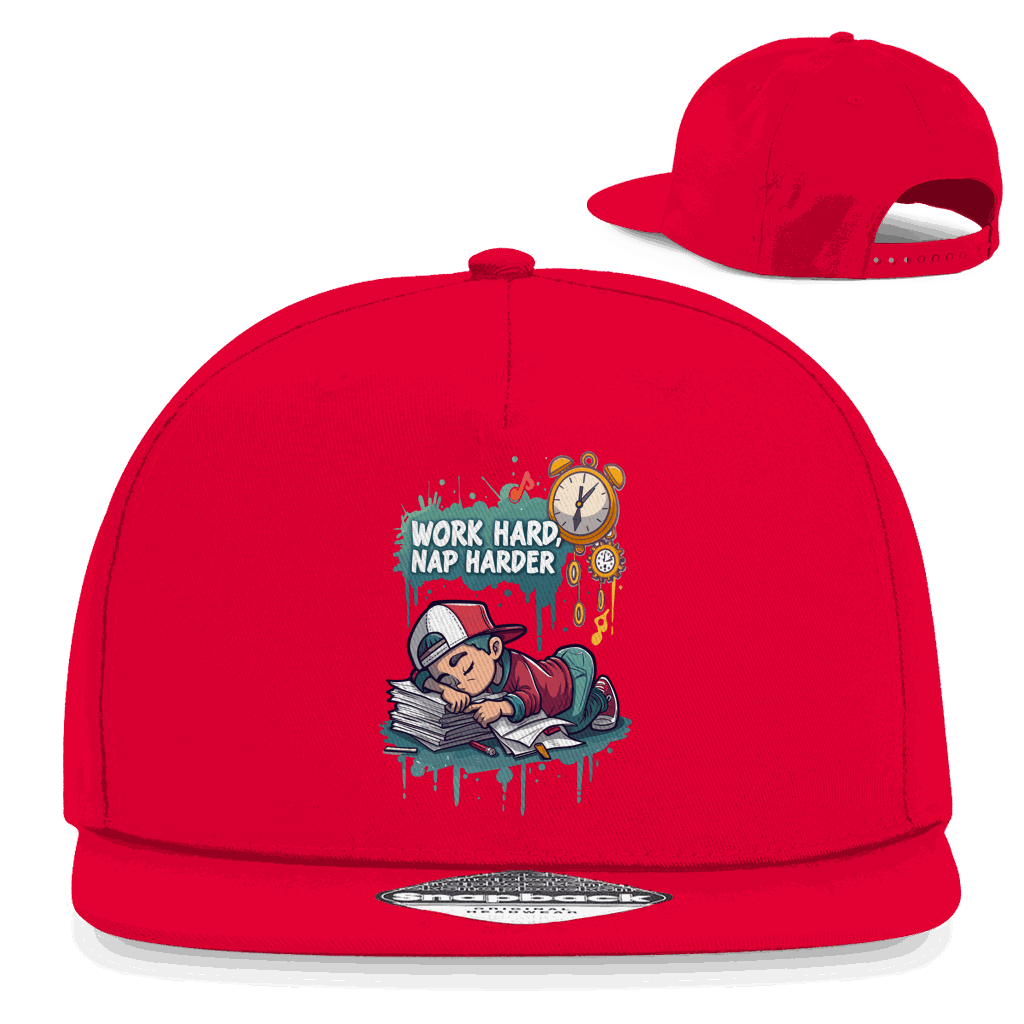 Snapback Rapper Cap - Work hard, nap harder | Division420®