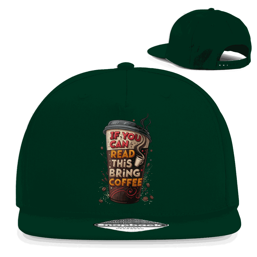 Snapback Rapper Cap - Bring Coffee! | Division420®
